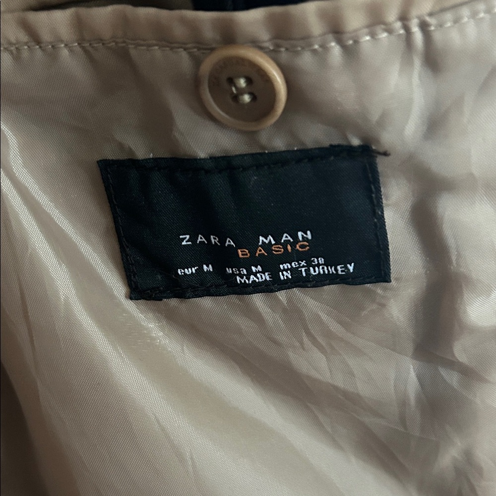 Zara Man Tan/ suede Blazer size Medium - Picture 3 of 8